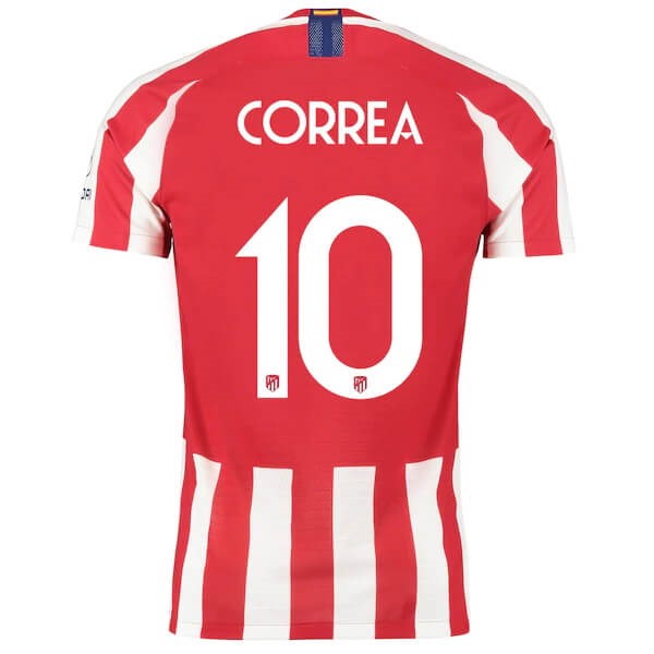 Thailande Maillot Football Atlético Madrid NO.10 Correa Domicile 2019-20 Rouge